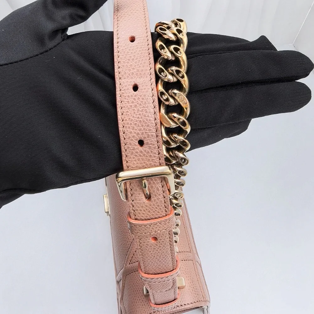 DIOR Diorama Medium Shoulder Bag Blush Pink Grained Calfskin - Picture 11 of 12